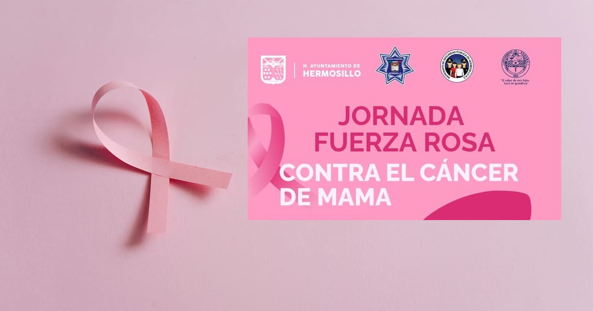 Se realizará Jornada Fuerza Rosa para prevenir el cáncer de mama en mujeres de la Policía Municipal de Hermosillo