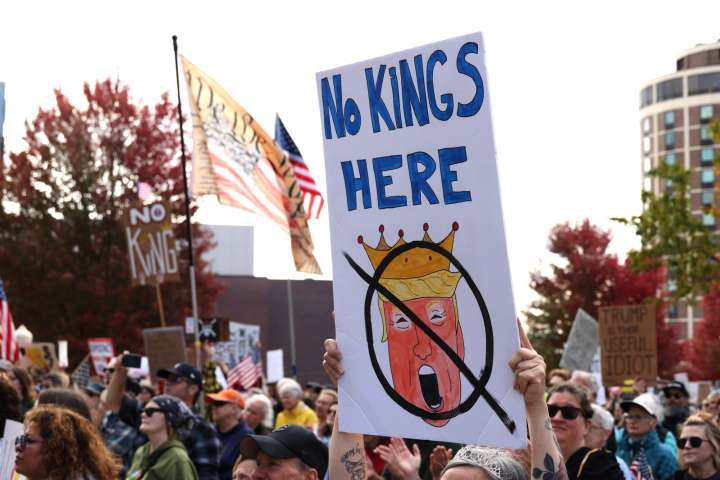Protesters gather at 'No Kings' rallies in Duluth, across Northland