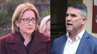 ‘I won’t take lectures’: Brad Battin hits back after Jacinta Allan accuses opposition of deliberately undermining machete ban, bail laws