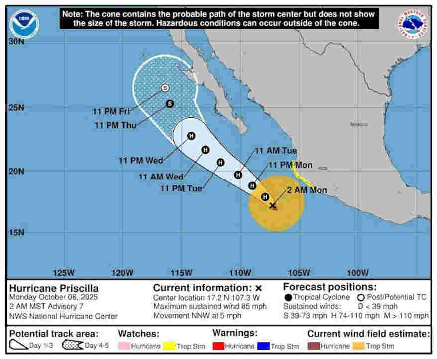 Se pronostican posibles lluvias durante esta semana en Sonora
