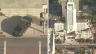 LA City Hall crash: Car slams into steps of LA City Hall