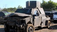 FGR destruye 23 vehículos monstruo de bandas criminales de Tamaulipas