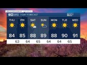 Cooler and drier air moving in