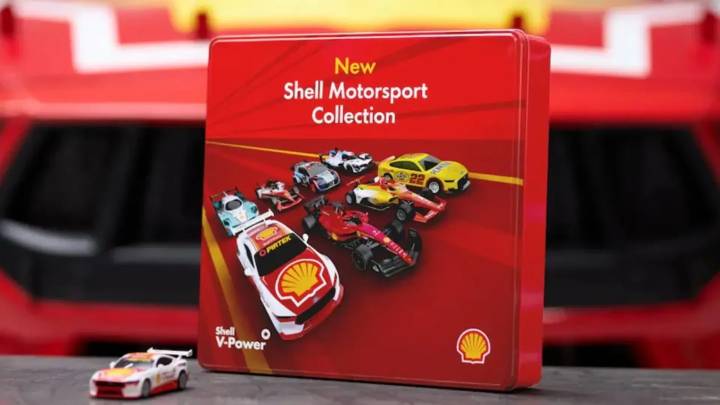 Ferrari, Ford, and BMW models part of Shell's collectable car series