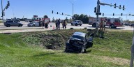 Three people hospitalized after crash in southeast Lincoln
