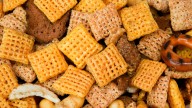 The Sweet And Savory Meat Candy Andrew Zimmern Puts In His Homemade Chex Mix