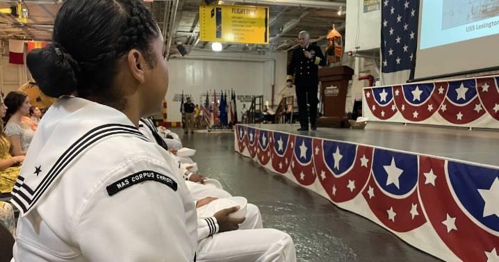 The U.S. Navy celebrates 250 years with a special ceremony aboard USS Lexington Museum