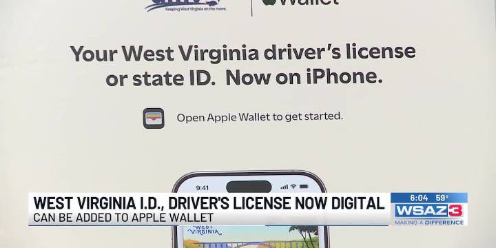 West Virginia IDs can now be added to Apple Wallet