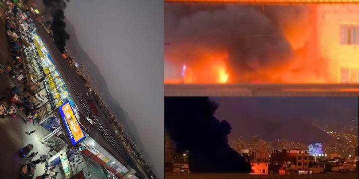 Incendio de grandes proporciones en el Mercado Unicachi de Comas generó alarma entre vecinos y comerciantes