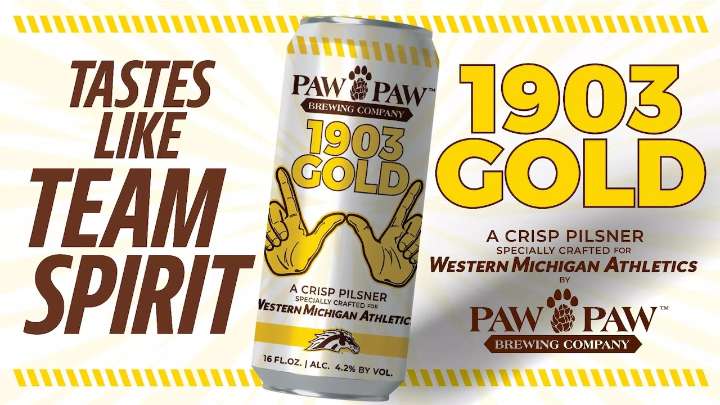 1903 Gold: WMU athletics unveils first official branded beer through local brewery