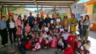Realizan simulacro de incendio en el jardín de niños “Juan Rangel de Biezma” en Parral