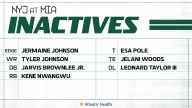 Jets List 7 Players as Inactives for Monday Night Football Matchup Against Miami Dolphins