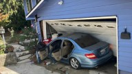 Car crashes into garage of Lynnwood home