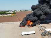 Explota pipa con diésel en Los Mochis; el conductor murió calcinado