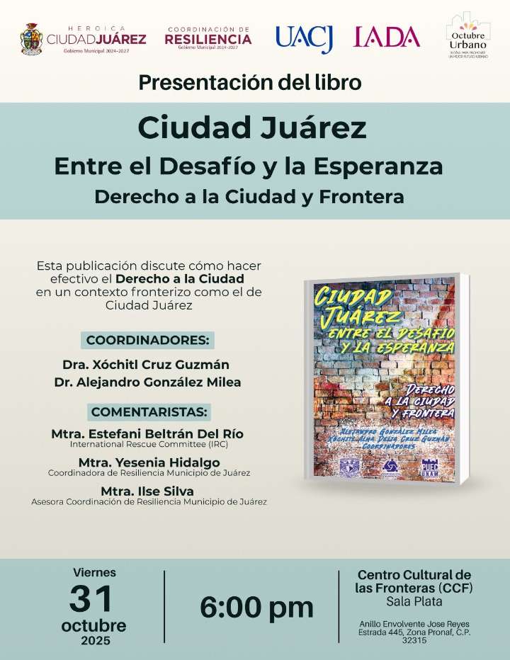 Invita Coordinación de Resiliencia a presentación de libro
