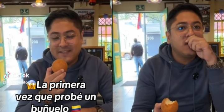 “¡Es suavecísimo por dentro!”, mexicano comparte la magia de probar un buñuelo por primera vez
