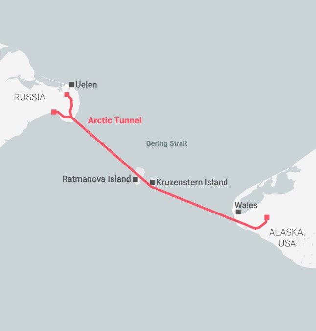 Kremlin pitches £6,000,000,000 ‘peace bridge’ between Russia and America