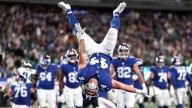 Cam Skattebo runs for 3 TDs and Jaxson Dart shines as the Giants beat the Eagles 34