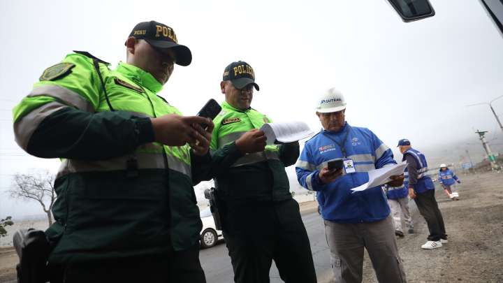 Sutran-MTC capacita a 200 policías de carreteras sobre fiscalización al transporte terrestre internacional