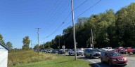 Traffic backups in Milton during W. Va. Pumpkin Festival