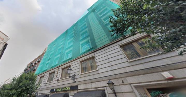 Así era el edificio que se derrumbó en el centro de Madrid: 6.745 m² para un futuro hotel de cuatro estrellas