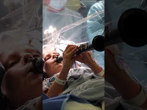 Brain Surgery Patient Plays Clarinet During OPERATION #shorts