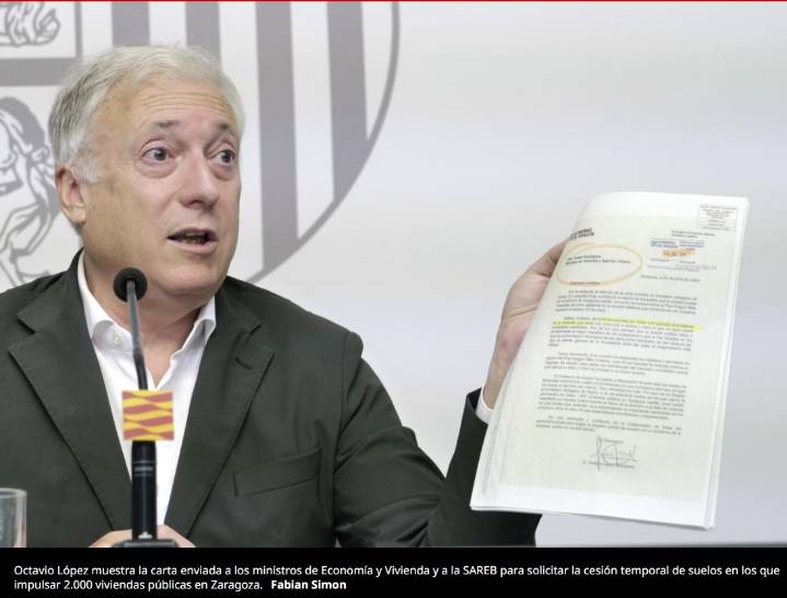 Aragón denuncia discriminación en relación con Cataluña para disponer de suelos del Estado destinados a vivienda