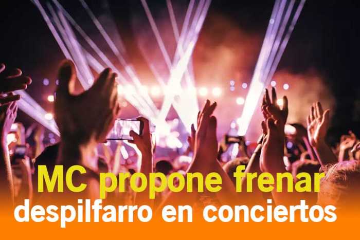 MC propone frenar despilfarro en conciertos y festivales en Edoméx