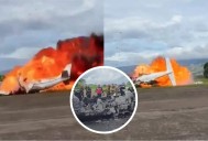 Avioneta se incendia tras estrellarse en aeropuerto de Paramillo, Venezuela