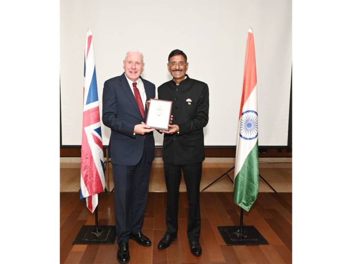 State Defence Minister Sanjay Seth meets UK counterpart