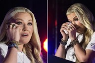 Gut-wrenching moment Erika Kirk introduced at Turning Point USA event by old recording of late husband Charlie