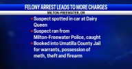 Man with felony warrants arrested after foot chase in Milton
