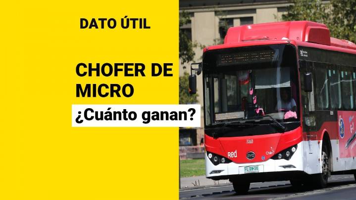 ¿Cuánto gana un chofer de micro en Chile? Sueldo podría superar el millón de pesos