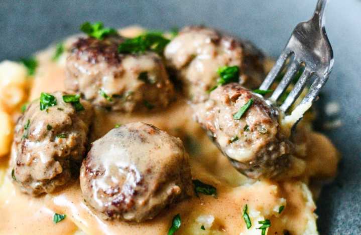 These Venison Swedish Meatballs are comforting classic for cold nights