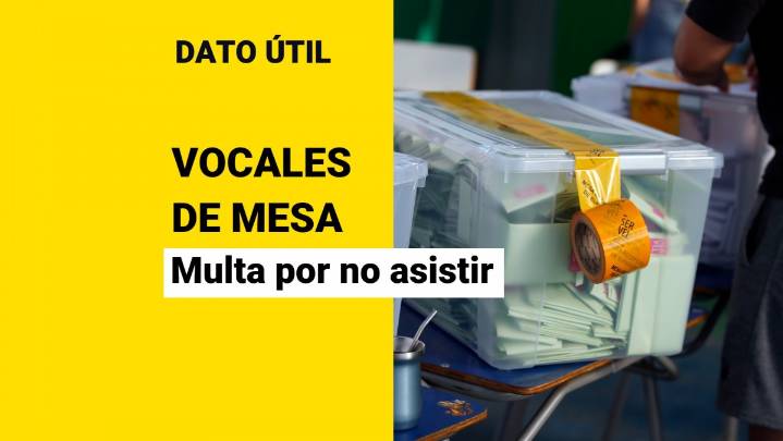 Esta semana se publica la nómina de vocales de mesa: Conoce la multa por no presentarse