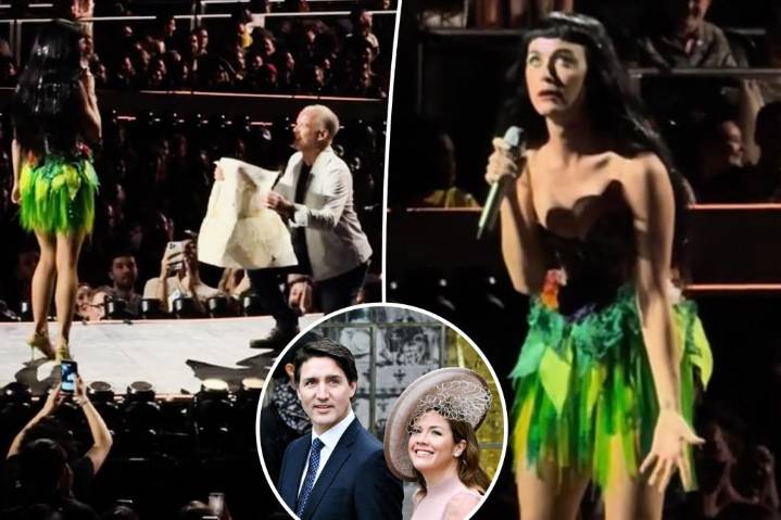 Katy Perry pokes fun at relationship status as Justin Trudeau hangs with estranged wife