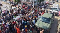 Entre reclamos y gritos llega la presidenta Claudia Sheinbaum a Poza Rica; evaluará afectaciones por lluvias en Veracruz
