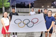 Gran muestra de educación física en la escuela Piloto Nº1 de Fernández