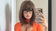 Former golf pro looks unrecognisable in barely-there Halloween costume as fans say 'she is going to destroy me'