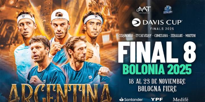 Copa Davis: Javier Frana confirmó los convocados de Argentina para disputar el Final 8 en Bolonia