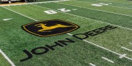 John Deere logo added to field at Kinnick Stadium