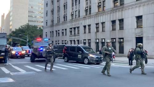 Immigration agents conducting sweep on NYC's famed Canal Street confronted by protesters