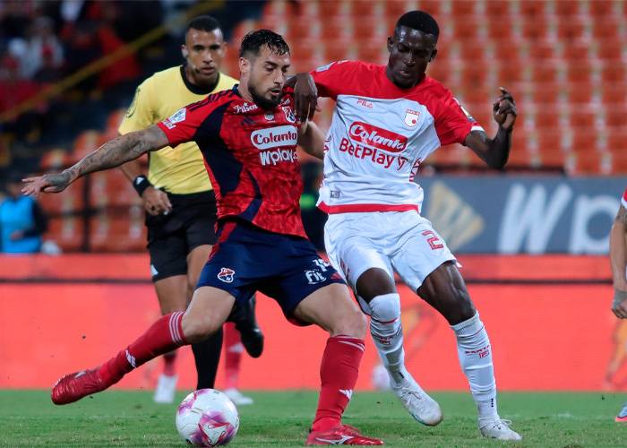 En el Atanasio Girardot, Medellín y Santa Fe empataron 1×1 en partido aplazado de la 14ª fecha