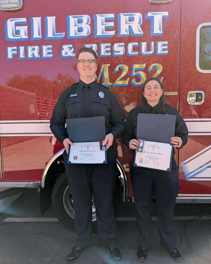 Gilbert first responders recognized with Life Saving Award