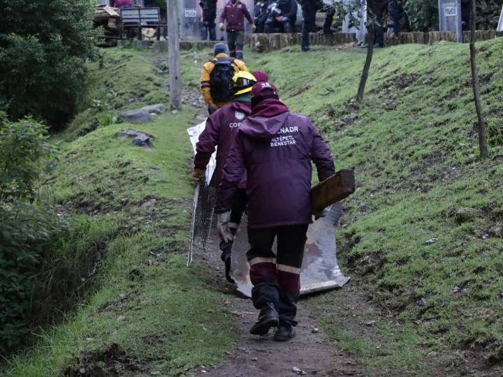 Desmantelan construcciones levantadas ilegalmente en Magdalena Contreras