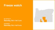 Freeze watch affecting Klamath Basin and Central and Eastern Lake County Saturday