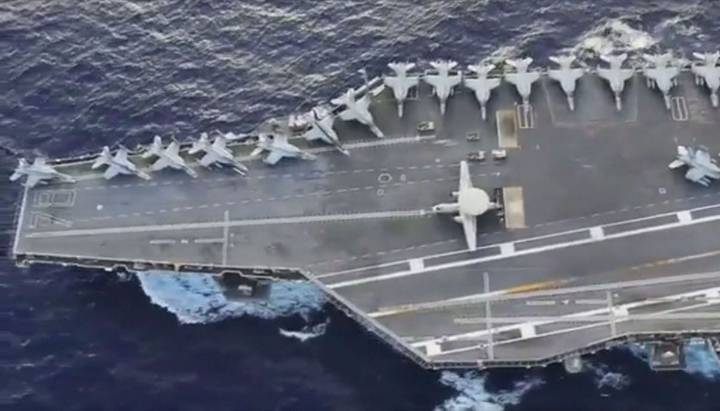 Estados Unidos despliega su mayor portaaviones en el caribe