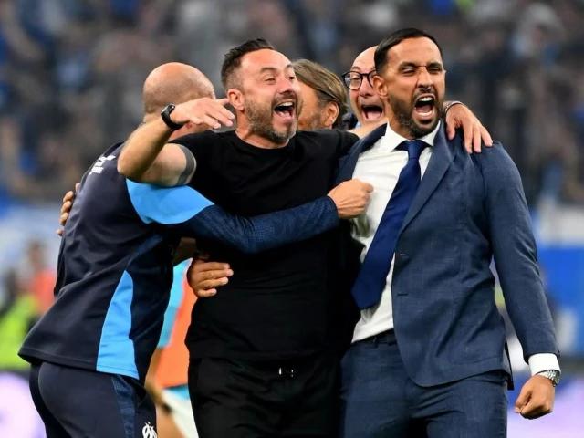 De Zerbi living his best life as Marseille go top of Ligue 1