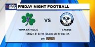 No. 20 Cactus Cobras host No. 47 Yuma Catholic Shamrocks for Friday night football