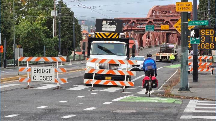 Portland Broadway Bridge closure starts Monday, will last into April